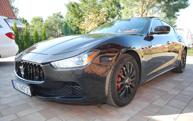 Maserati Ghibli cena 115497 przebieg: 78000, rok produkcji 2015 z Tarnogród małe 781